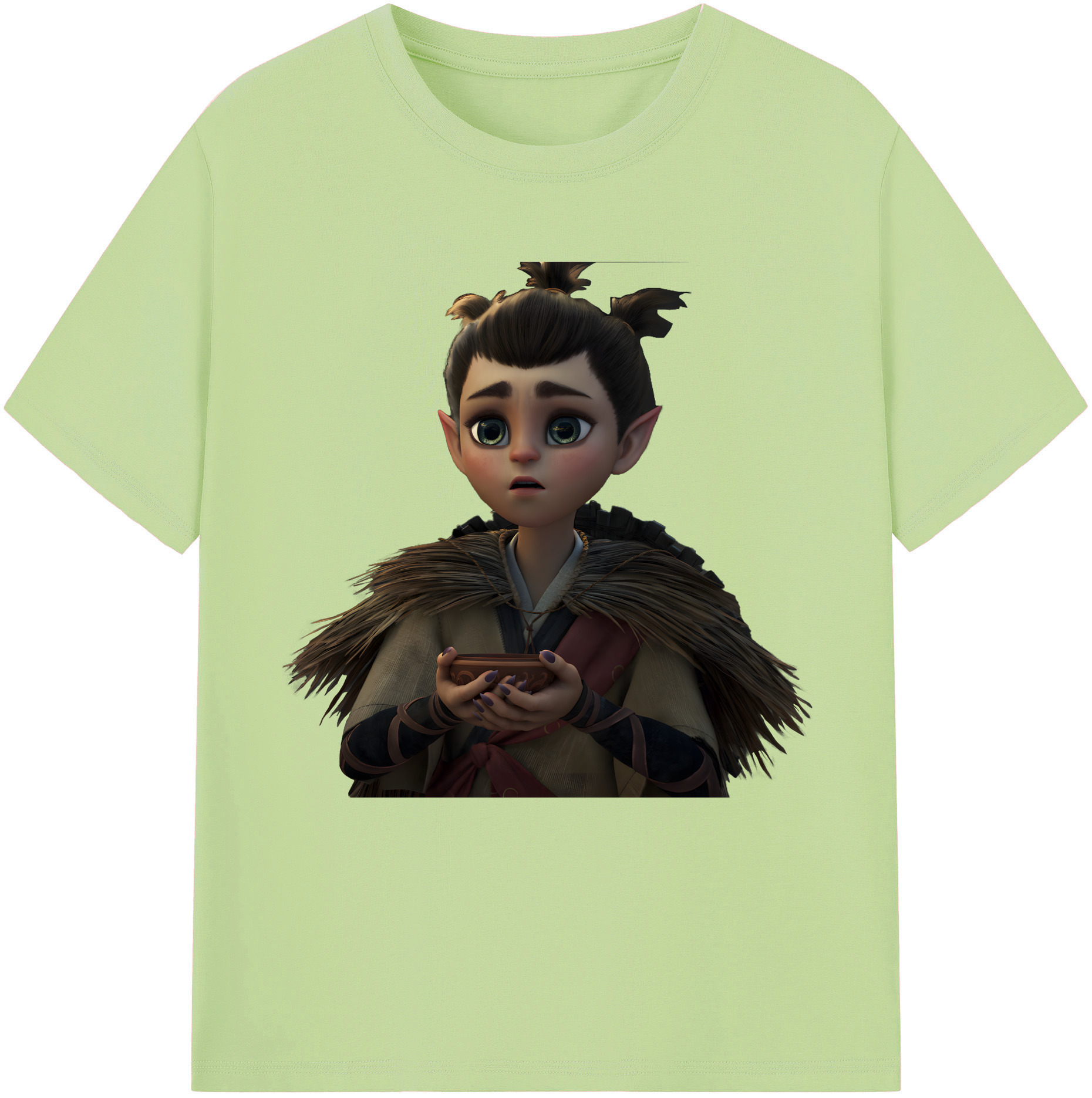 （画像用） Ne Zha 2 ナタ 魔童の大暴れ 綿100％半袖Tシャツ（フロントプリント）